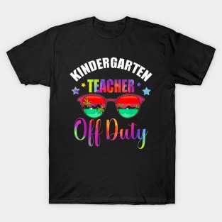 Funny Kindergarten Teacher Off Duty Retirement 2023 T-Shirt T-Shirt